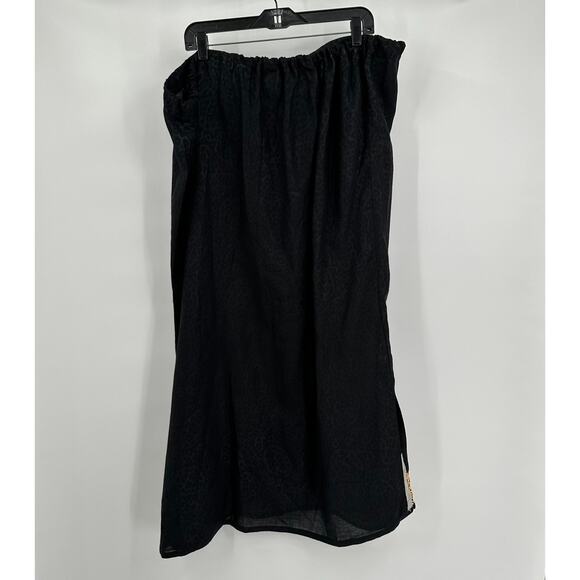 Meetu Magic The Afrian Scene Womens Pullon Skirt One Size Embroidered Drawstring - Picture 2 of 7